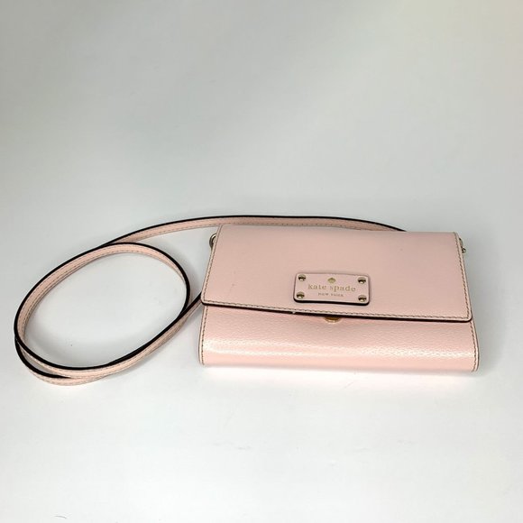 KATE SPADE Wellesley Natalie Clutch Removable Crossbody Strap in Balletslip - Picture 2 of 12